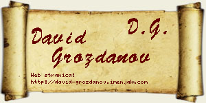 David Grozdanov vizit kartica